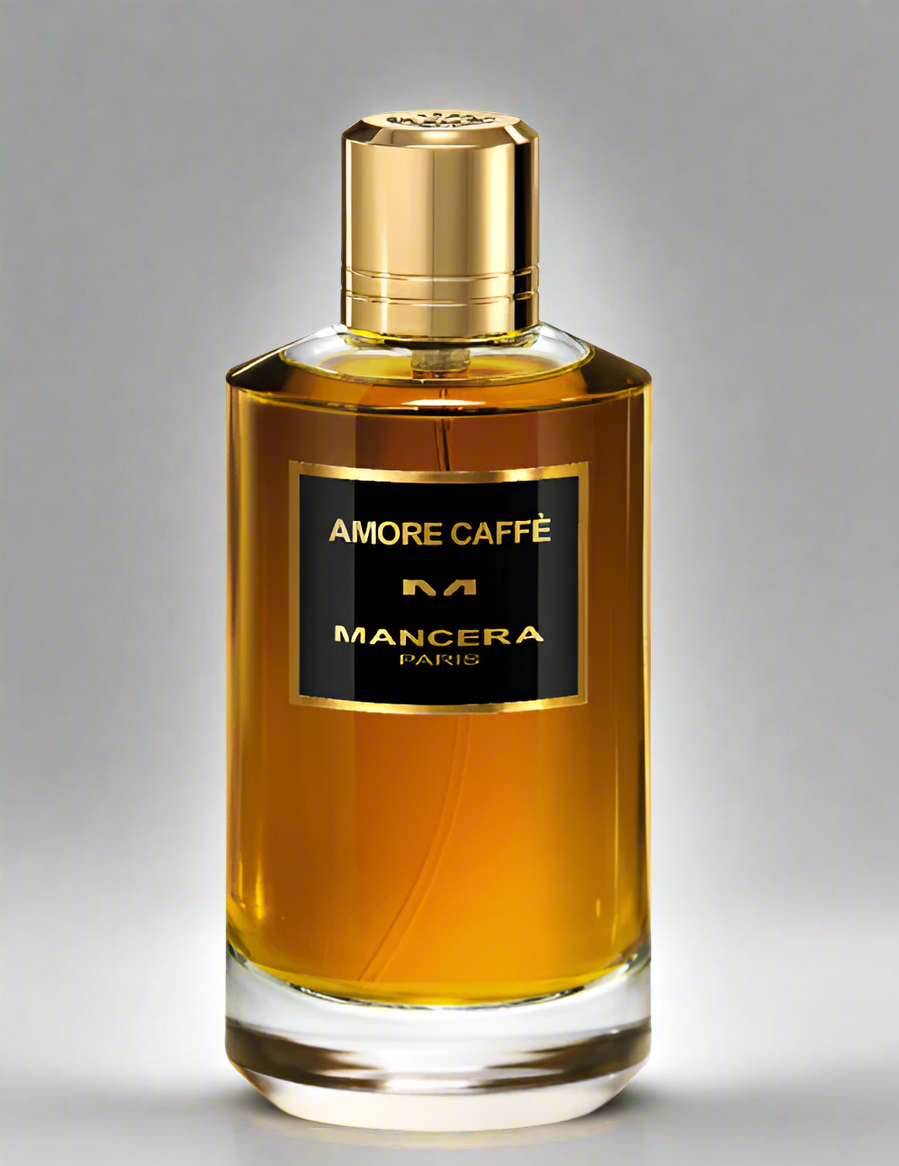 Mancera Amore Caffe luxury perfume bottle with amber notes