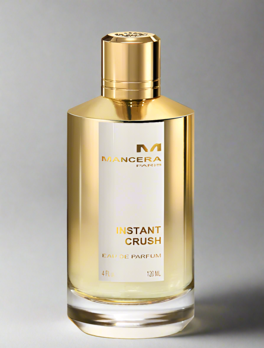 Mancera Instant Crush luxury amber perfume bottle