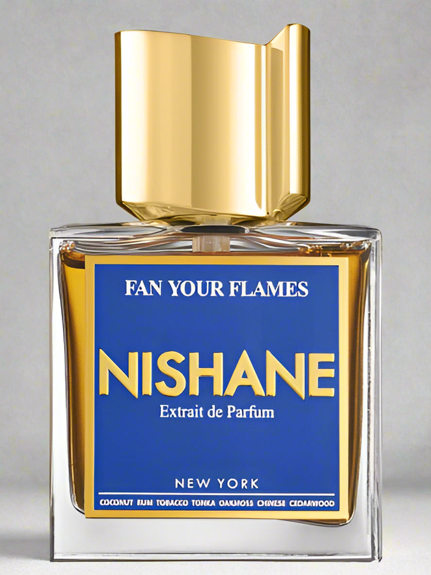 Nishane Fan Your Flames perfume bottle on white background